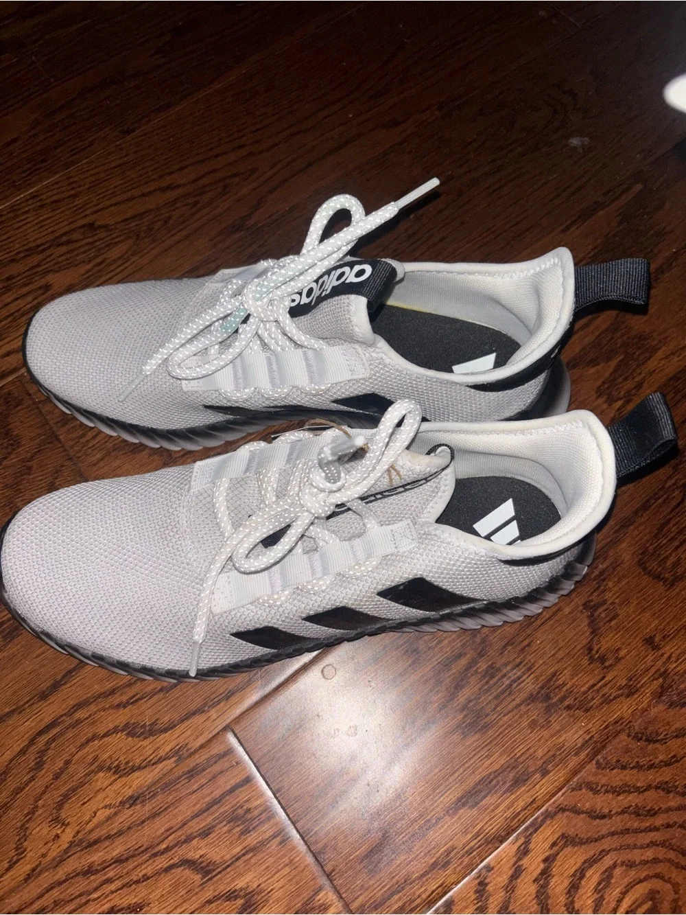Adidas Mens Kaptir 3.0 Sneakers in White and Black